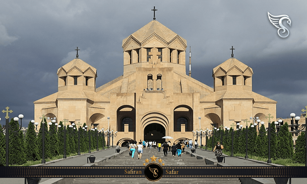 نمایی زیبا از کلیسای سنت گریگور روشنگر در ارمنستان