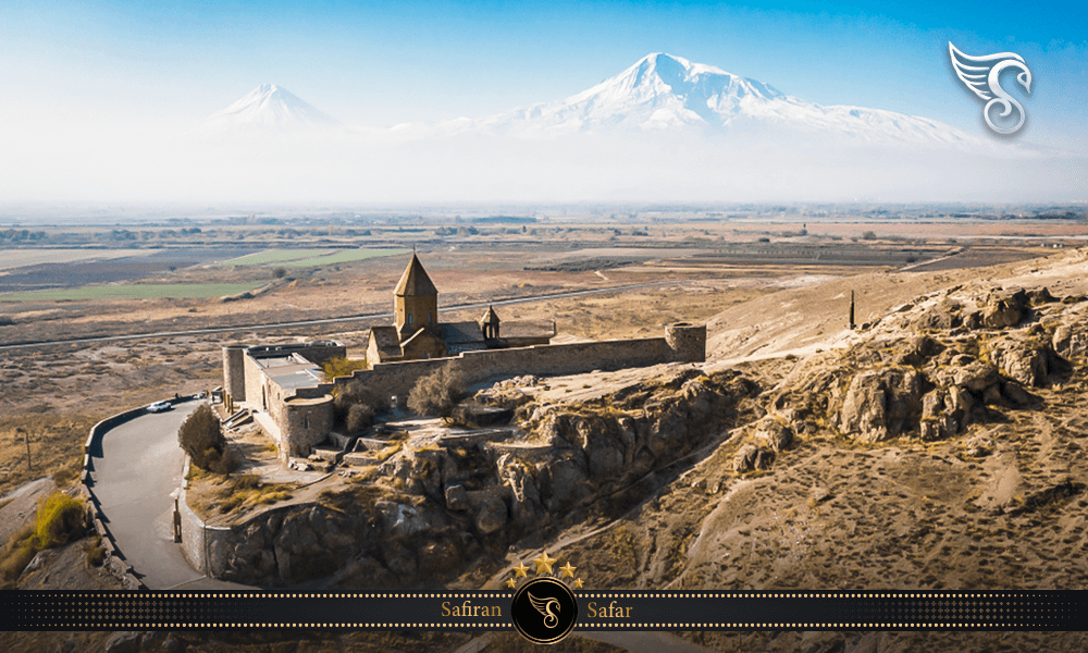 موقعیت جغرافیای صومعه خور ویراپ در ارمنستان