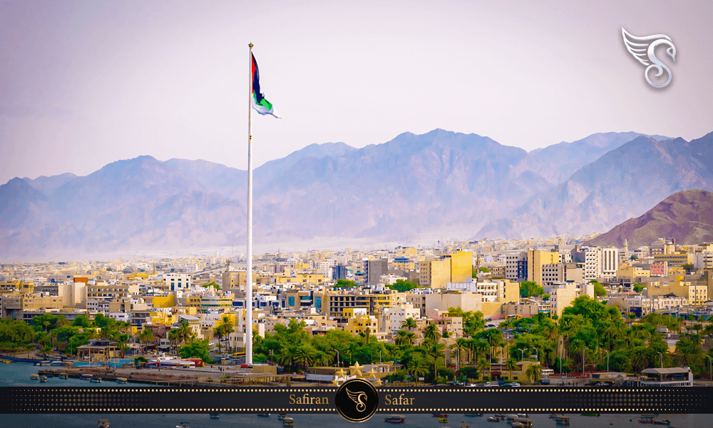 شهر عقبه واقع در مثلث طلایی گردشگری در اردن