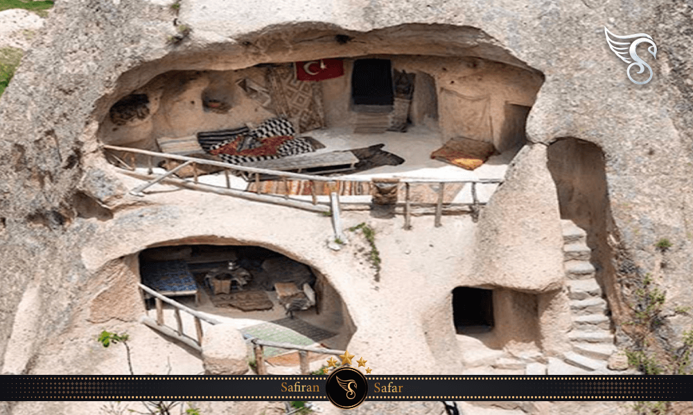 معماری قلعه اوچ حیصار ترکیه