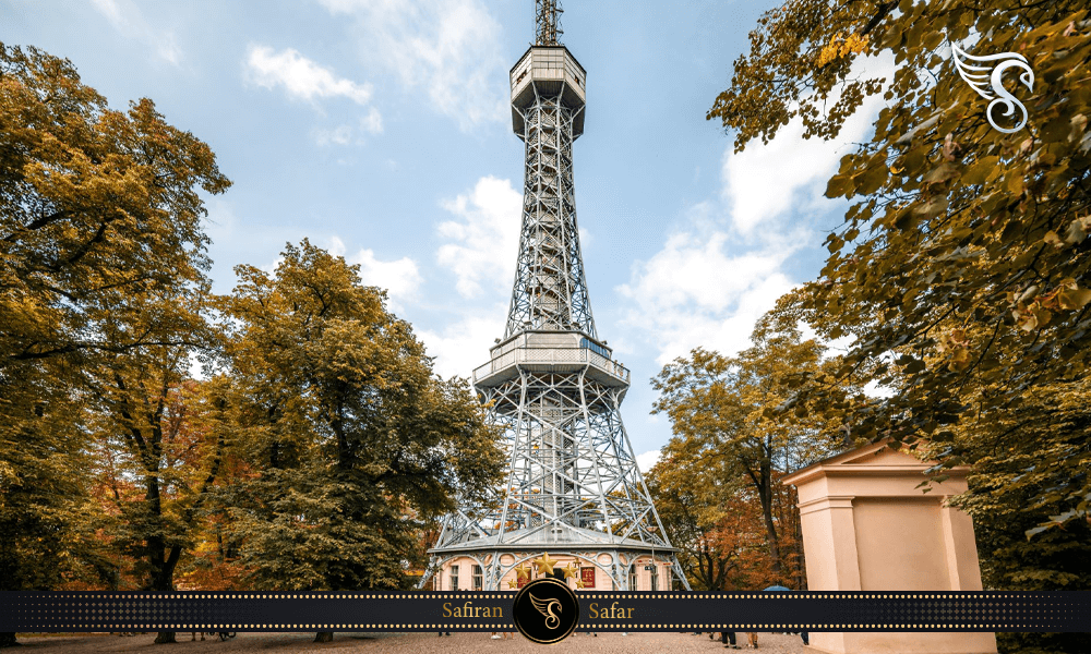 موقعیت برج پتریک در شهر پراگ