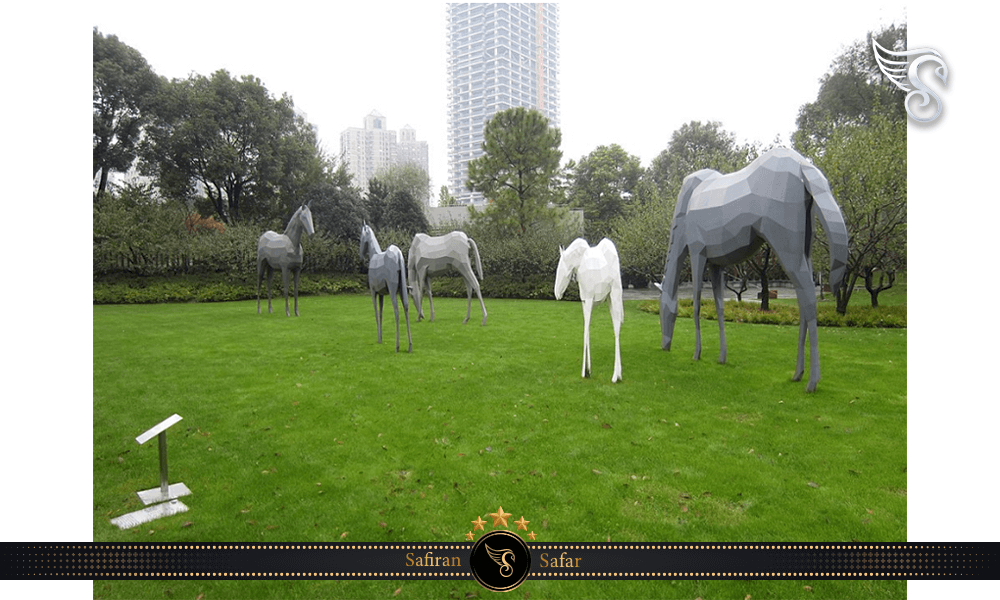 ایجاد پارک مجسمه های جینگ آن چین