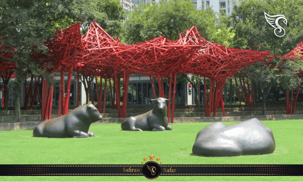 بازدید از پارک مجسمه های جینگ آن چین